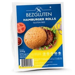Булочки Bezgluten для гамбургерів 200г,  Bezgluten, Хлібобулочні вироби