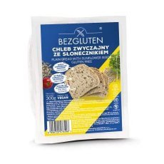Хліб Bezgluten звичайний з насінням соняшника 300г