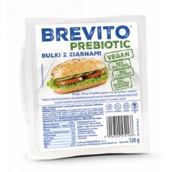 Булочки Brevito зернові з пребіотиком 120г,  Bezgluten, Булочки