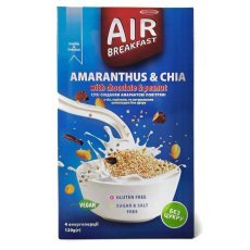Сніданок Healthy Generation амарантовий з чіа, горіхами та шоколадом DIA 120г (4х30г)