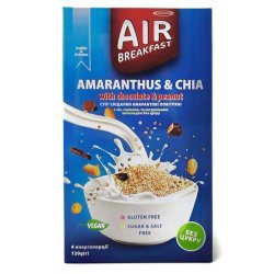 Сніданок Healthy Generation амарантовий з чіа, горіхами та шоколадом DIA 120г (4х30г),  Healthy Generation, [category_name]