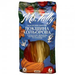 Макарони Ms.Tally локшина кольорова 300г,  Ms.Tally, Макарони