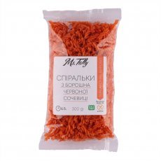 Макарони Ms.Tally спіральки з червоної сочевиці 300г