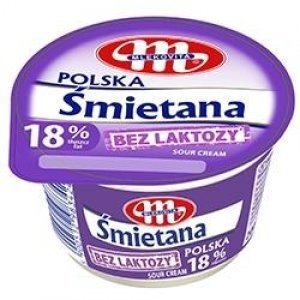 Сметана Mlekovita без лактозы 18% 200г