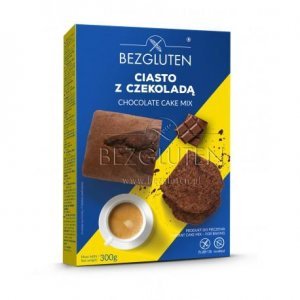 Суміш Bezgluten для випічки шоколадного торту, кексів 300г