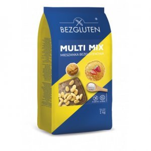 Суміш Bezgluten Мульти Мікс для випічки млинців, вареників, галушок, кексів та печива 1кг