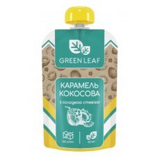 Карамель кокосова Green Leaf зі стевією 90г