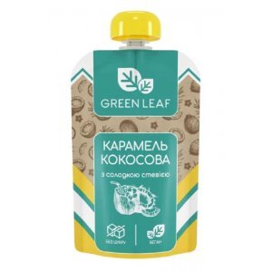 Карамель кокосовая Green Leaf со стевией 90г