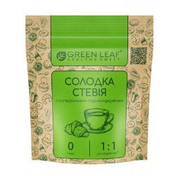 Солодка стевія Green Leaf 1:1 100г,  Green Leaf, Дієта КЕТО