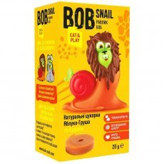 Цукерки фруктові Bob Snail яблучно-грушеві без цукру з іграшкою 20г