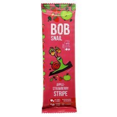 Цукерка фруктова Bob Snail яблучно-полунична без цукру 14г