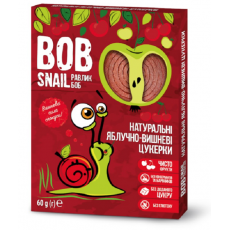 Цукерки фруктові Bob Snail яблучно-вишневі без цукру 60г