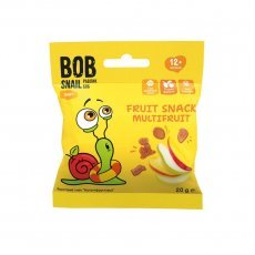 Снеки фруктовые Bob Snail мультифрукт без сахара 20г