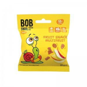 Снеки фруктові Bob Snail мультифрукт без цукру 20г