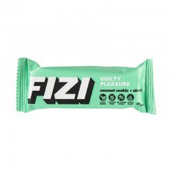 Батончик Fizi з мигдалем та кокосовим печивом у шоколадній глазурі 45г,  Fizi, Батончики
