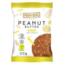 Печиво FrankOli з арахісовою пастою та бананом DIA 50г,  FrankOli, Печиво