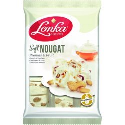 Цукерки Lonka нуга з арахісом і шматочками фруктів 220г,  Lonka, [category_name]