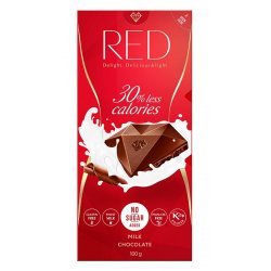 Шоколад Red Delight молочний DIA 100г,  Red Delight, Кондитерські вироби