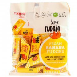 Цукерки Super Fudgio бананові органічні 150г,  Super Fudgio, Кондитерські вироби