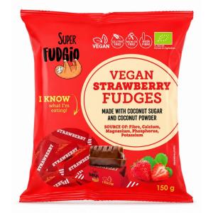 Цукерки Super Fudgio полуничні органічні 150г