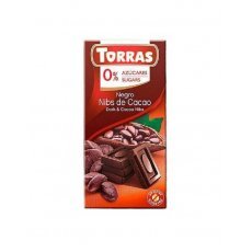 Шоколад Torras темний з какао DIA 75г