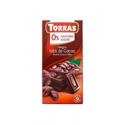 Шоколад Torras темний з какао DIA 75г,  Torras, Шоколад