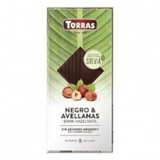 Шоколад Torras темний з фундуком зі стевією 125г