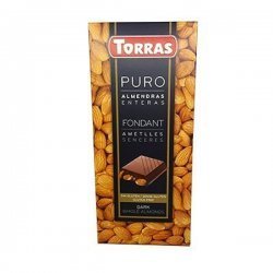 Шоколад Torras темний з мигдалем 200г,  Torras, Шоколад