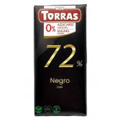 Шоколад Torras Кеtо темний 72% DIA 75г
