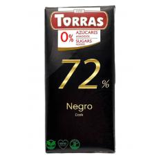 Шоколад Torras Кеtо темний 72% DIA 75г