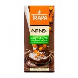 Шоколад Trapa молочний з фундуком 175г,  Trapa, Шоколад