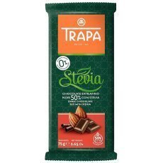 Шоколад Trapa темний 50% зі стевією 75г