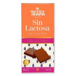 Шоколад Trapa молочний без лактози 90г,  Trapa, Шоколад
