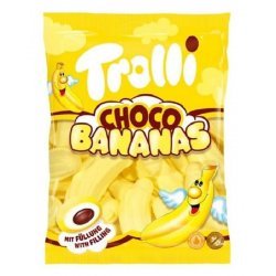 Зефір жувальний Trolli банани з шоколадною начинкою 150г,  Trolli, [category_name]