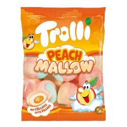 Зефір жувальний Trolli з персиковою начинкою 150г,  Trolli, Цукерки