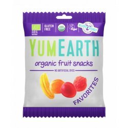 Цукерки жувальні YumEarth фруктове асорті органічні 19,8г,  YumEarth, Цукерки