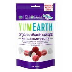Леденцы YumEarth антиоксидантные фрукты с витамином С органические 93,6г