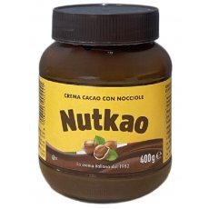 Паста Nutkao шоколадна з фундуком 400г