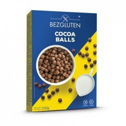 Сніданок Bezgluten кульки зі смаком какао 250г,  Bezgluten, Сніданки