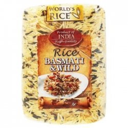 Суміш рису World`s Rice басматі, дикий 500г,  World`s Rice, Каші та крупи