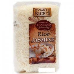 Рис World`s Rice жасмін 500г,  World`s Rice, Мюслі, крупи і каші