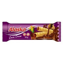 Трубочки Alaska кукурудзяні з кремом какао 18г,  Alaska, Кукурудзяні палички