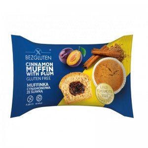 Мафін Bezgluten з корицею і сливовою начинкою 60г