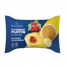 Мафін Bezgluten з полуничною начинкою 60г