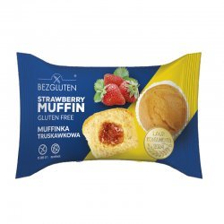 Мафін Bezgluten з полуничною начинкою 60г,  Bezgluten, Кекси