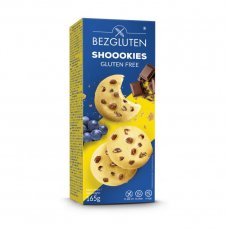 Печиво Bezgluten зі шматочками молочного шоколаду та родзинками 165г