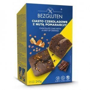 Кекс Bezgluten шоколадний з цедрою апельсина 245г
