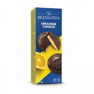 Печиво Bezgluten з апельсиновим желе в шоколаді 150г