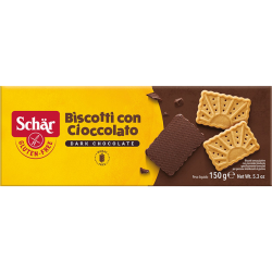 Печиво Dr.Schär у шоколадній глазурі 150г,  Dr. Schär, Печиво