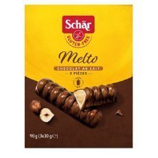 Батончики Dr.Schär с ореховой начинкой в молочном шоколаде 90г